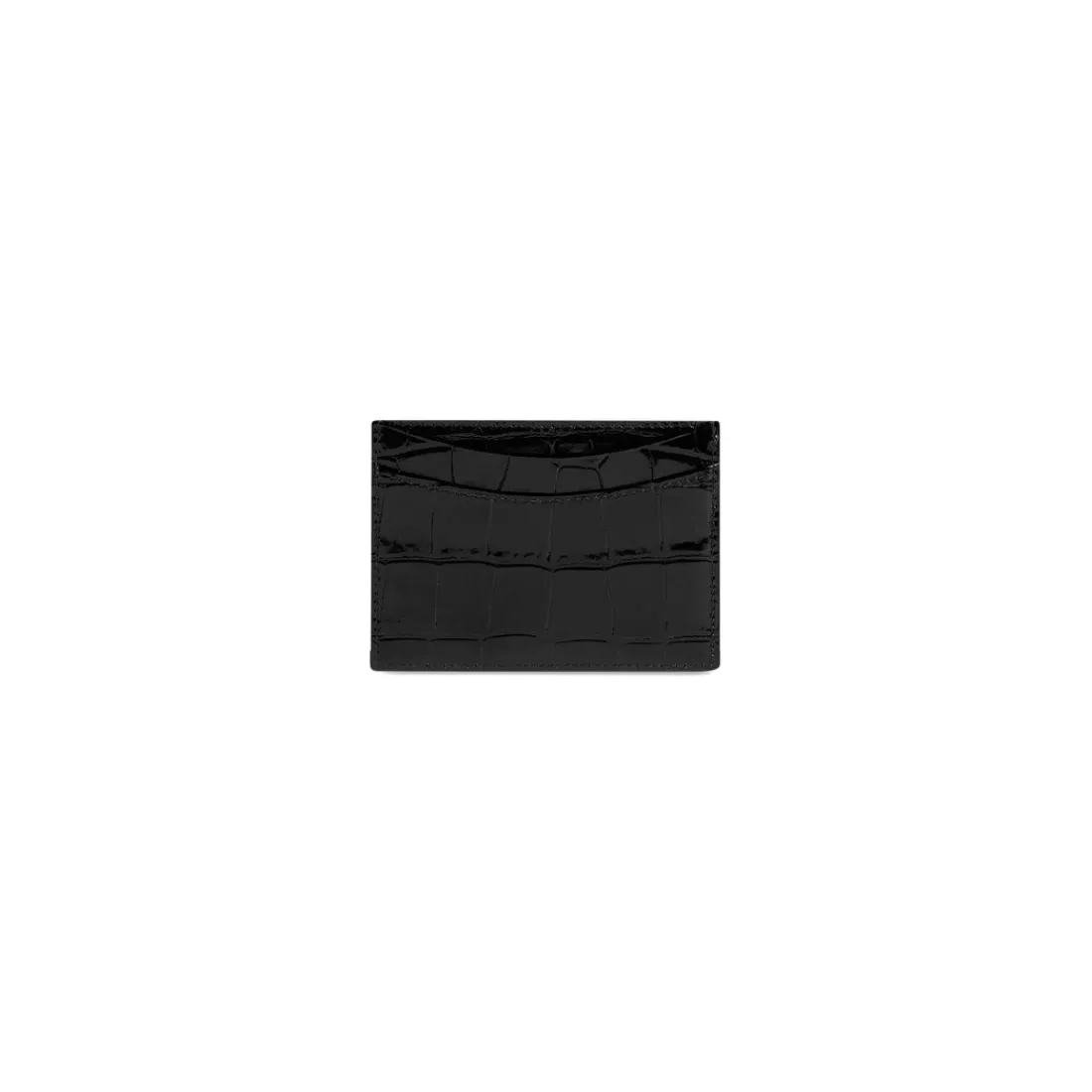 Balenciaga Porta Carte-Portacarte Hourglass da Donna in Nero