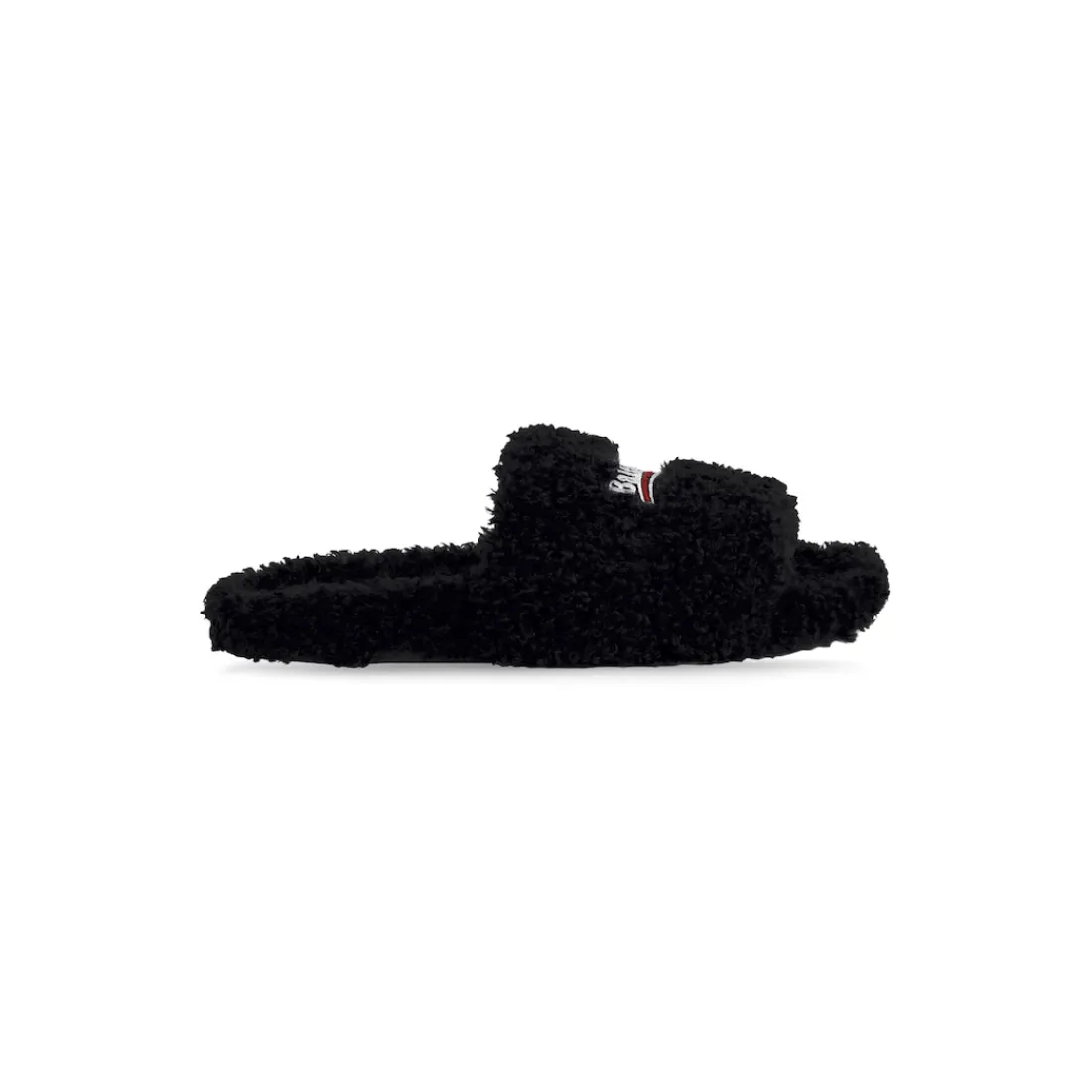 Balenciaga Sandali E Slip-on-Sandali Furry Slide da Donna in Nero