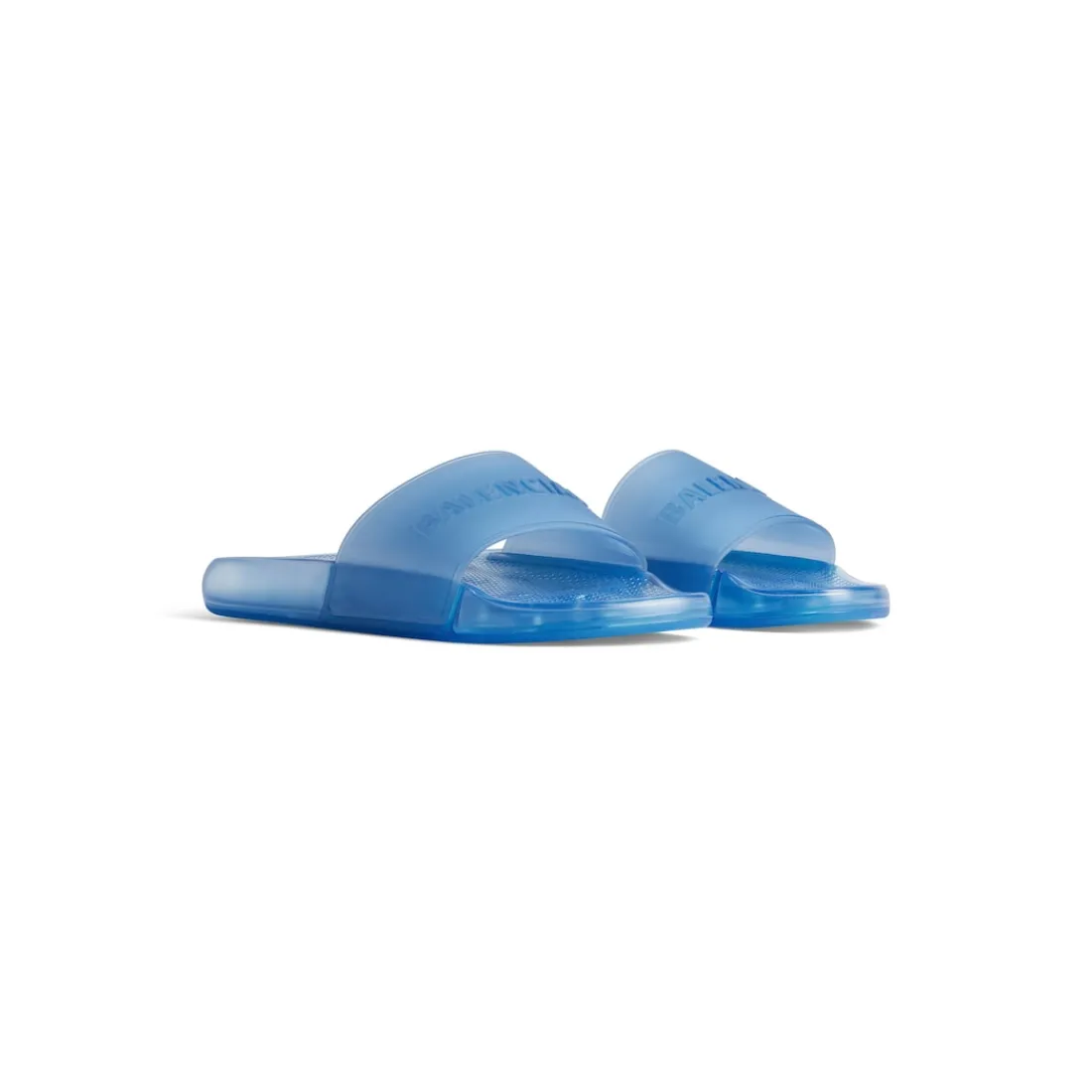 Balenciaga Sandali E Slip-on-Sandali Pool Transparent Slide  da Uomo in Blu