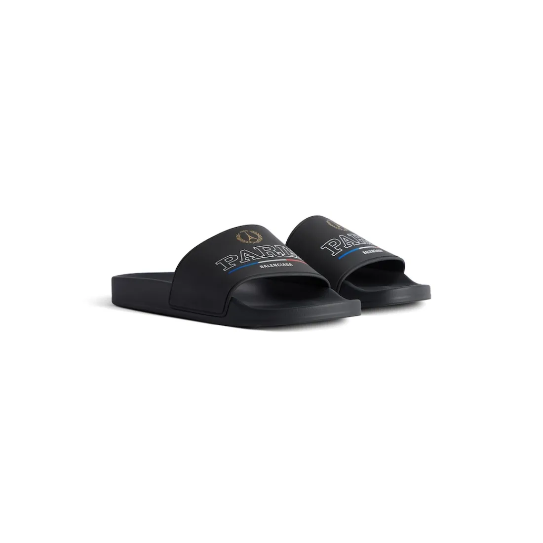 Balenciaga Sandali E Slip-on-Sandali Slide Pool  da Uomo in Nero