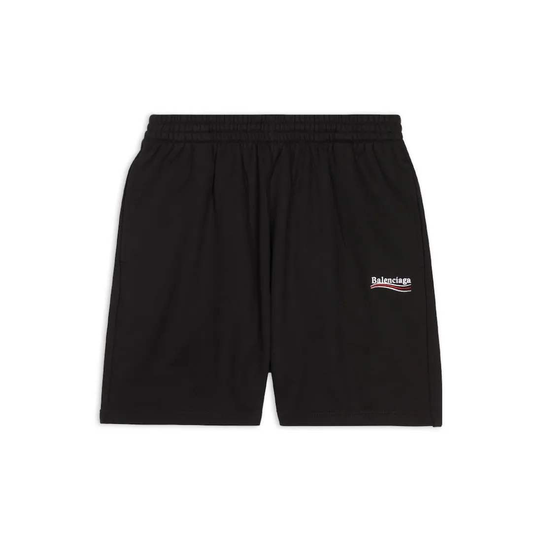 Balenciaga Pantaloni-Shorts Political Campaign Sweat da Uomo in Nero