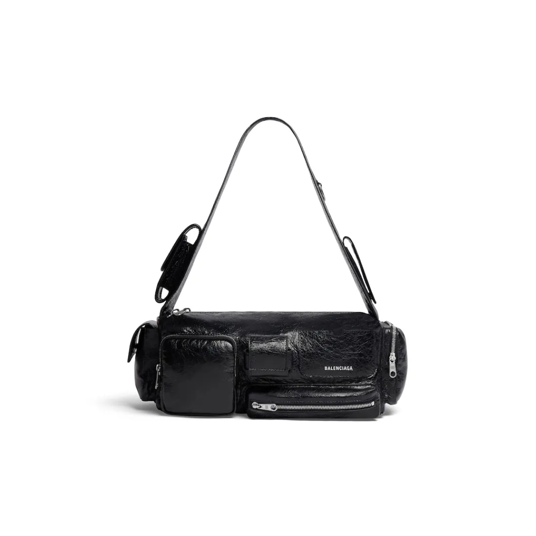 Balenciaga Tracolle E Messenger-Sling Bag Superbusy Small  da Uomo in Nero