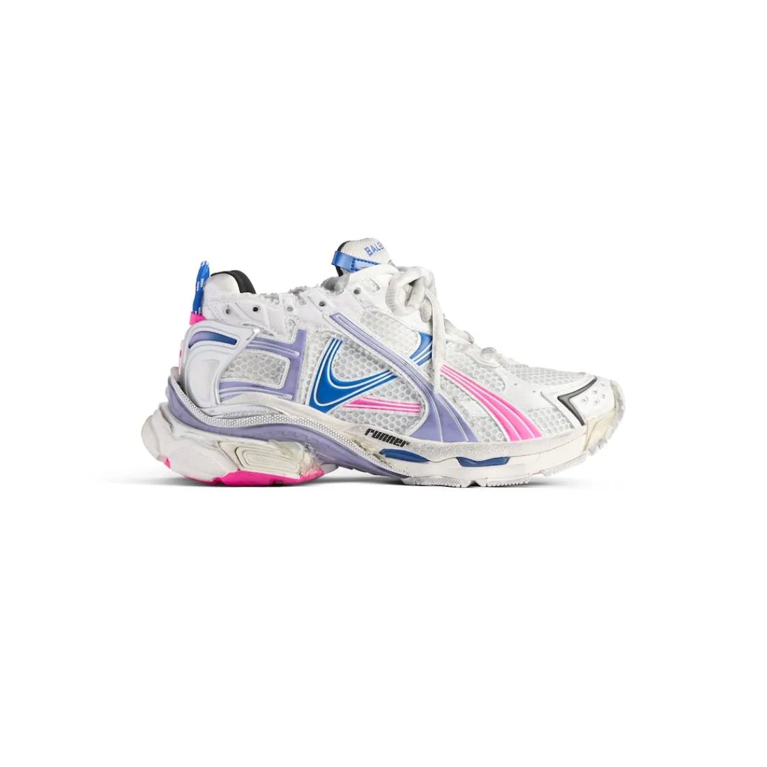 Balenciaga Sneakers-Sneaker Runner  da Donna in Bianco/lilla/rosa Neon/navy Bianco/lilla/rosaneon/navy