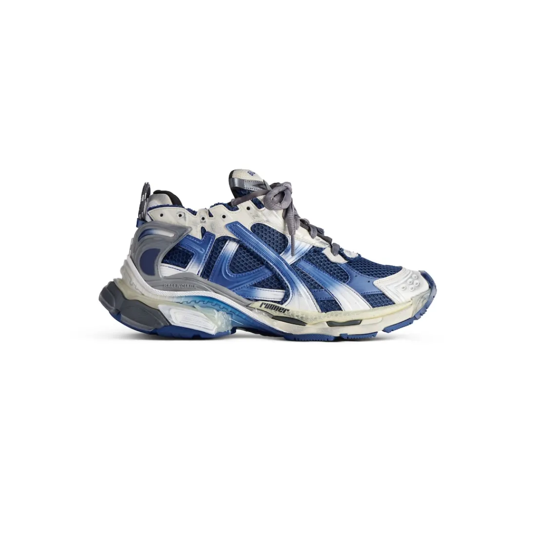 Balenciaga Sneakers-Sneaker Runner Gradient  da Uomo in Beige/navy/grigio