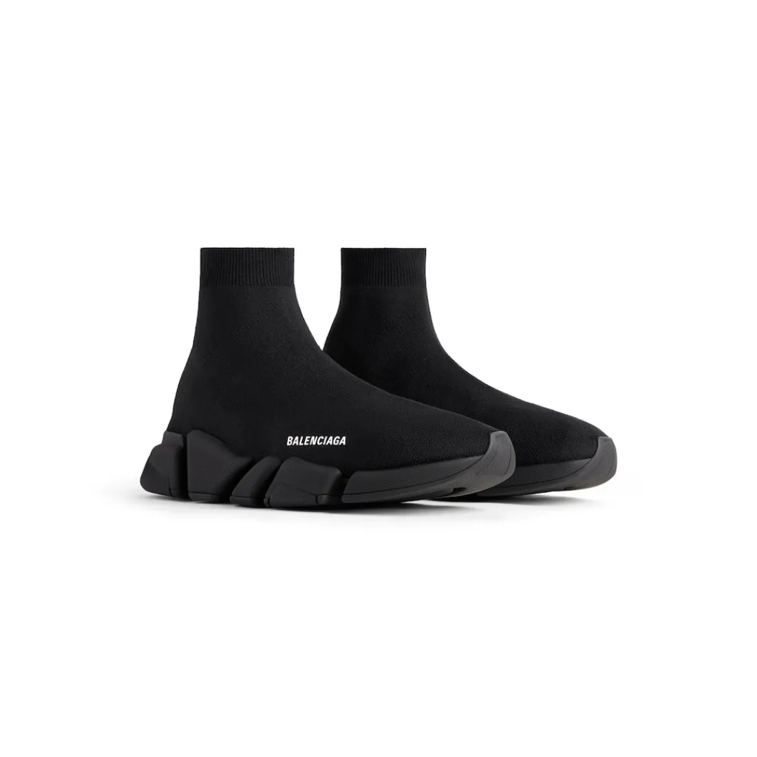 Balenciaga Sneakers-Sneaker Speed 2.0 In Maglia Riciclata da Uomo in Nero