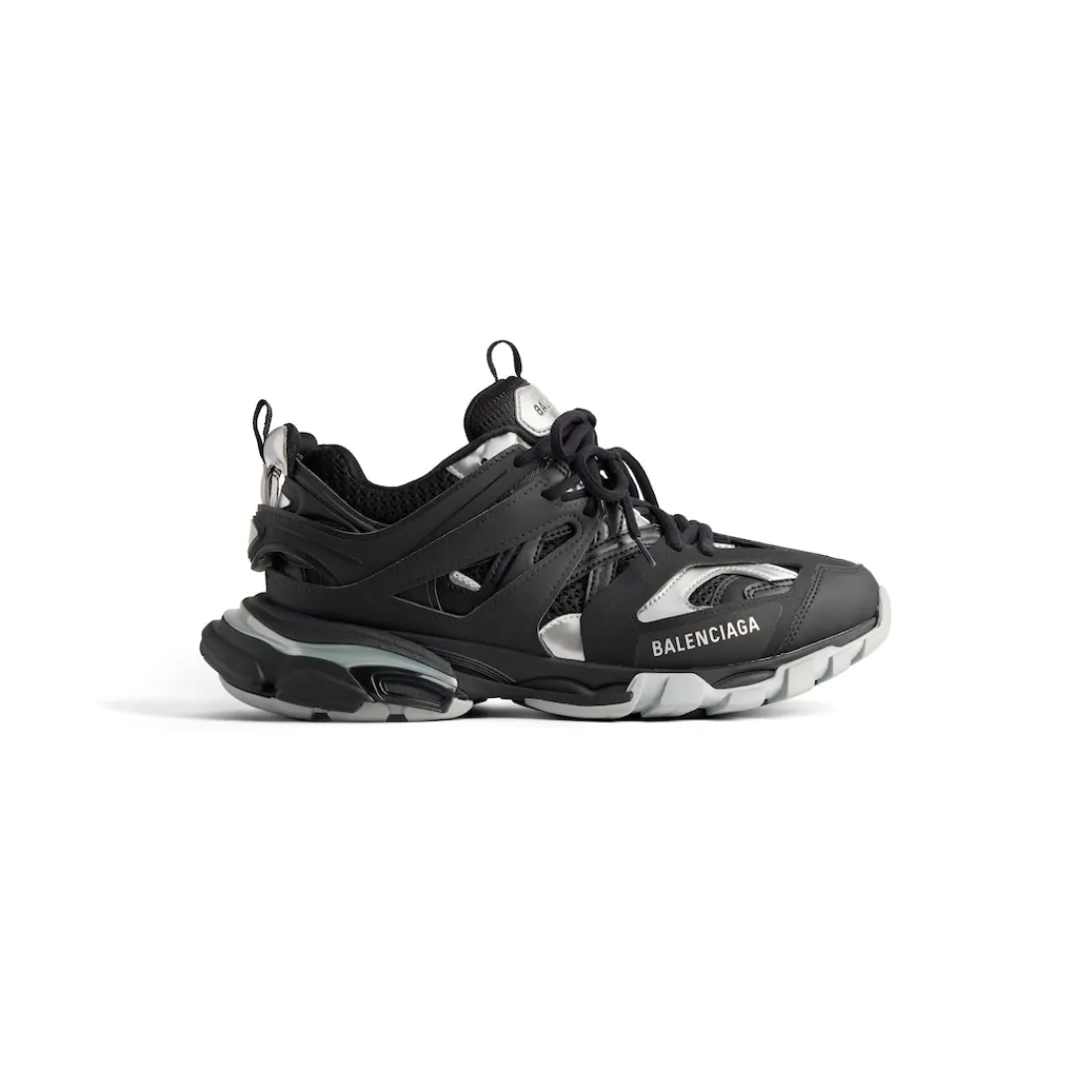 Balenciaga Sneakers-Sneaker Track da Uomo in Nero/argento