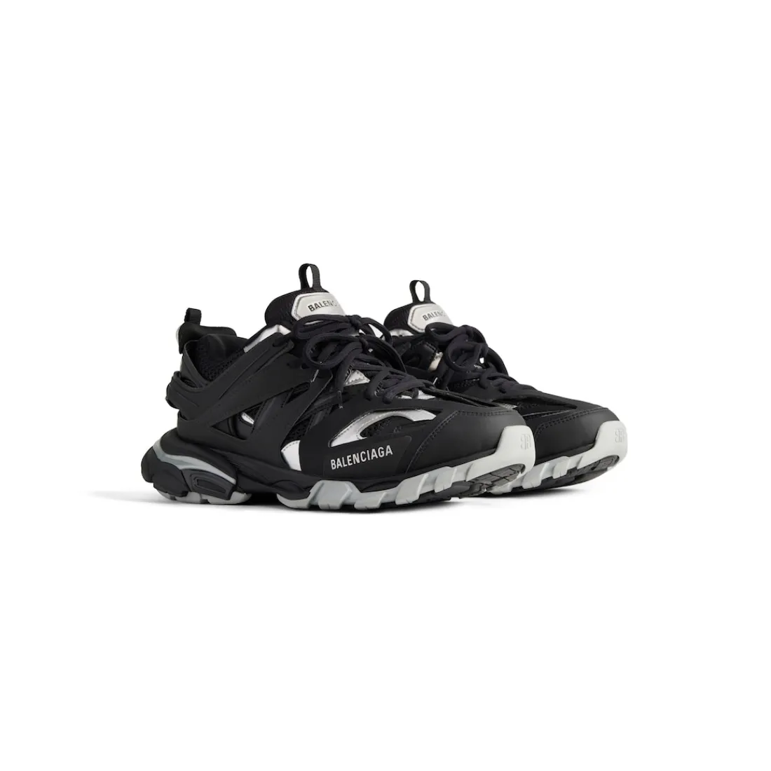 Balenciaga Sneakers-Sneaker Track da Uomo in Nero/argento