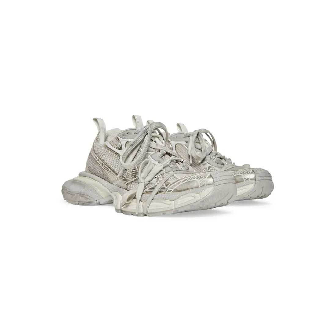 Balenciaga Sneakers-Sneaker 3xl da Uomo in Bianco Sporco Biancosporco