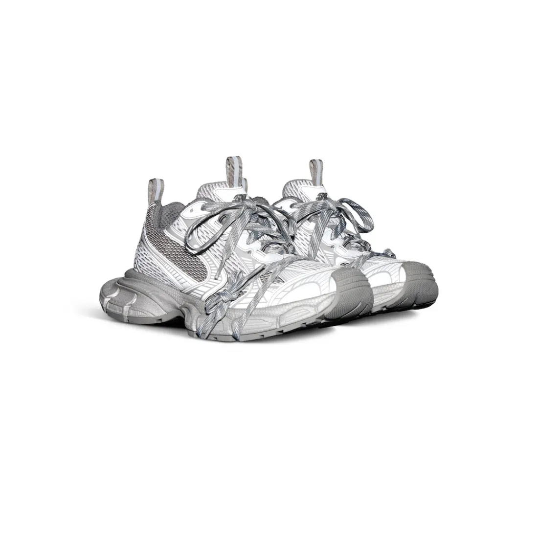 Balenciaga Sneakers-Sneaker 3xl Reflective  da Uomo in Grigio