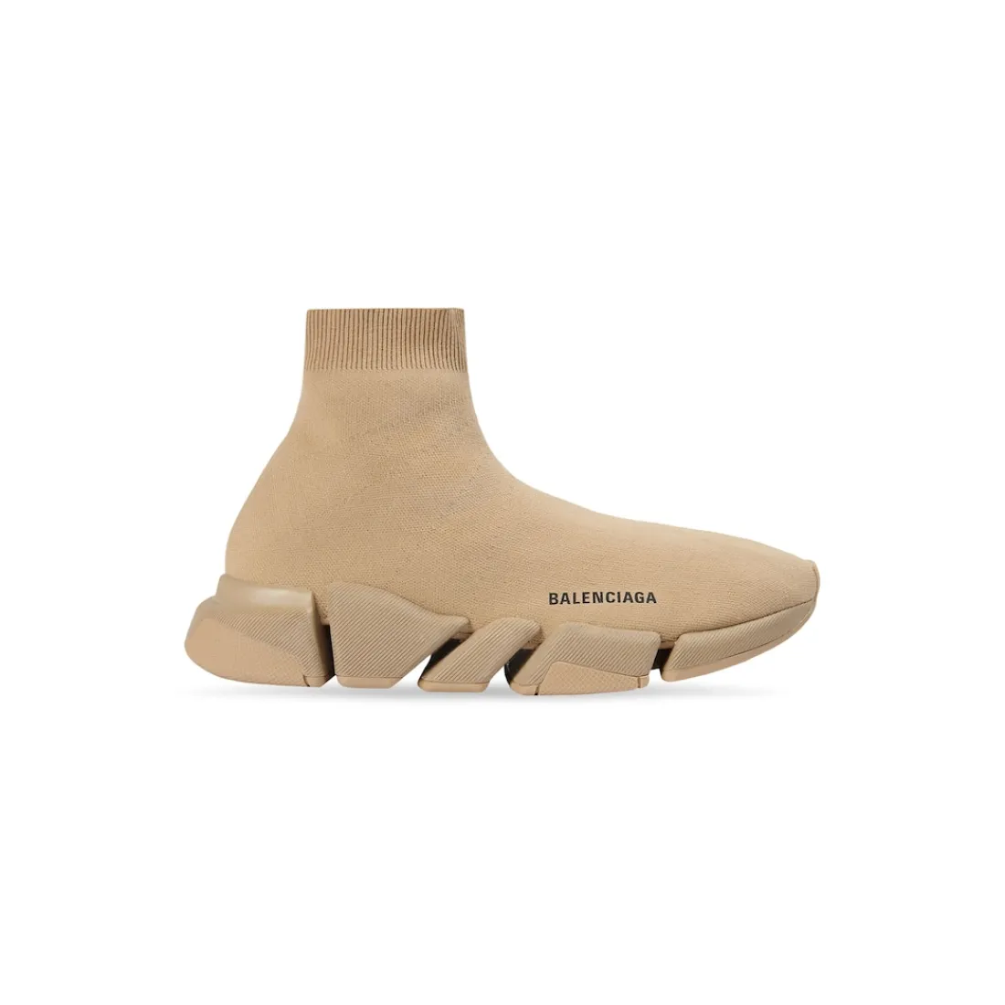 Balenciaga Sneakers-Sneakers Speed 2.0 Recycled Knit Monocromatiche da Uomo in Beige