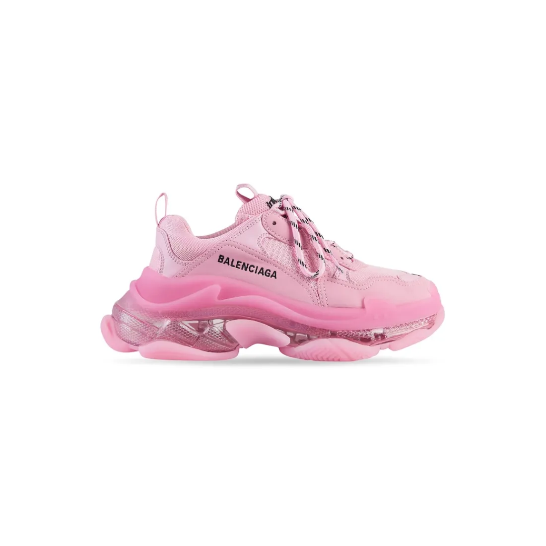 Balenciaga Sneakers-Sneakers Triple S Clear Sole da Donna in Rosa