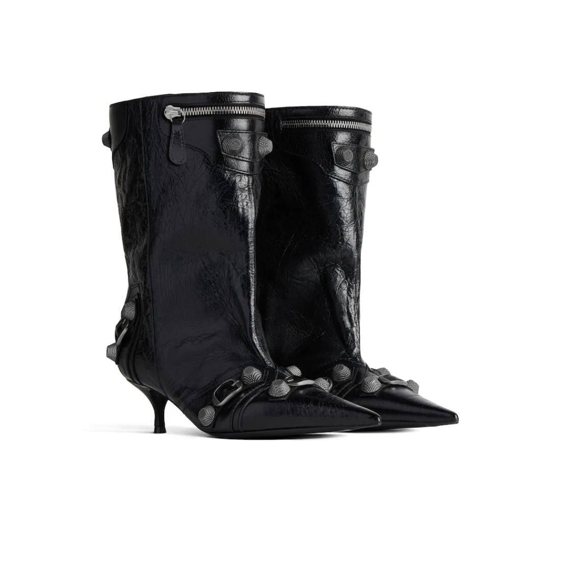 Balenciaga Stivali E Stivaletti | Décolletés E Scarpe Col Tacco-Stivaletti Cagole Wide 50 Mm  da Donna in Nero