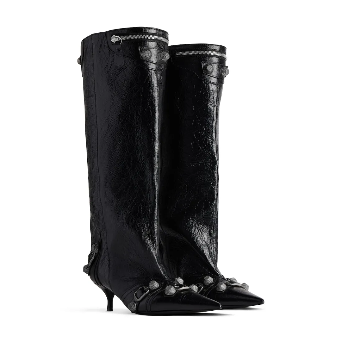 Balenciaga Stivali E Stivaletti | Décolletés E Scarpe Col Tacco-Stivali Cagole Wide 50 Mm  da Donna in Nero