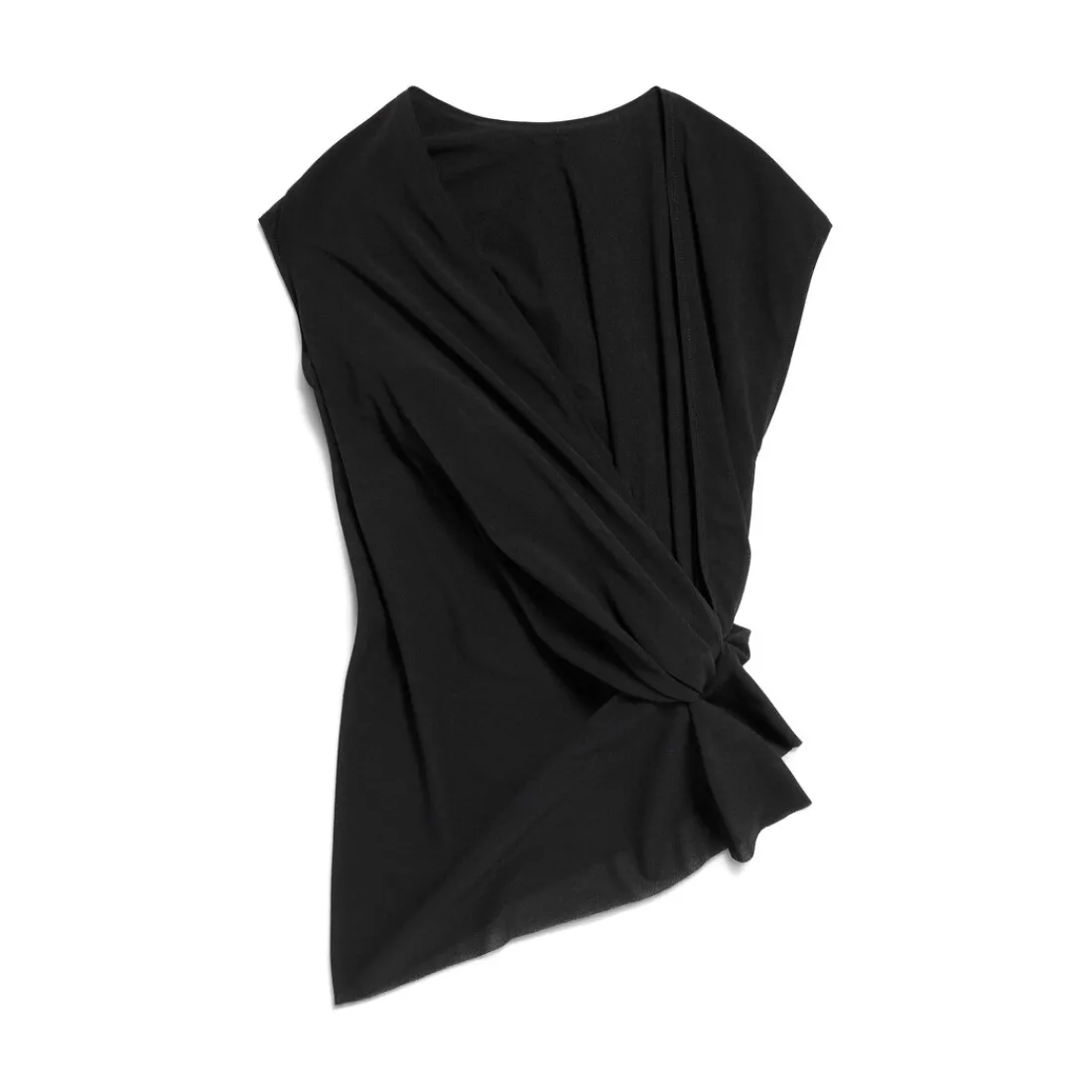 Balenciaga Top E Camicie-Top Twisted da Donna in Nero