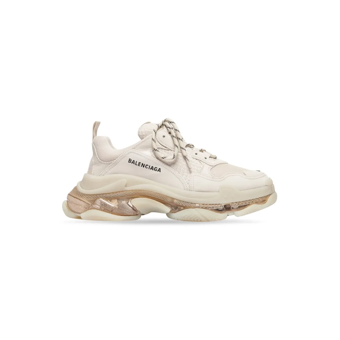 Balenciaga Sneakers-Triple S Clear Sole da Uomo in Bianco