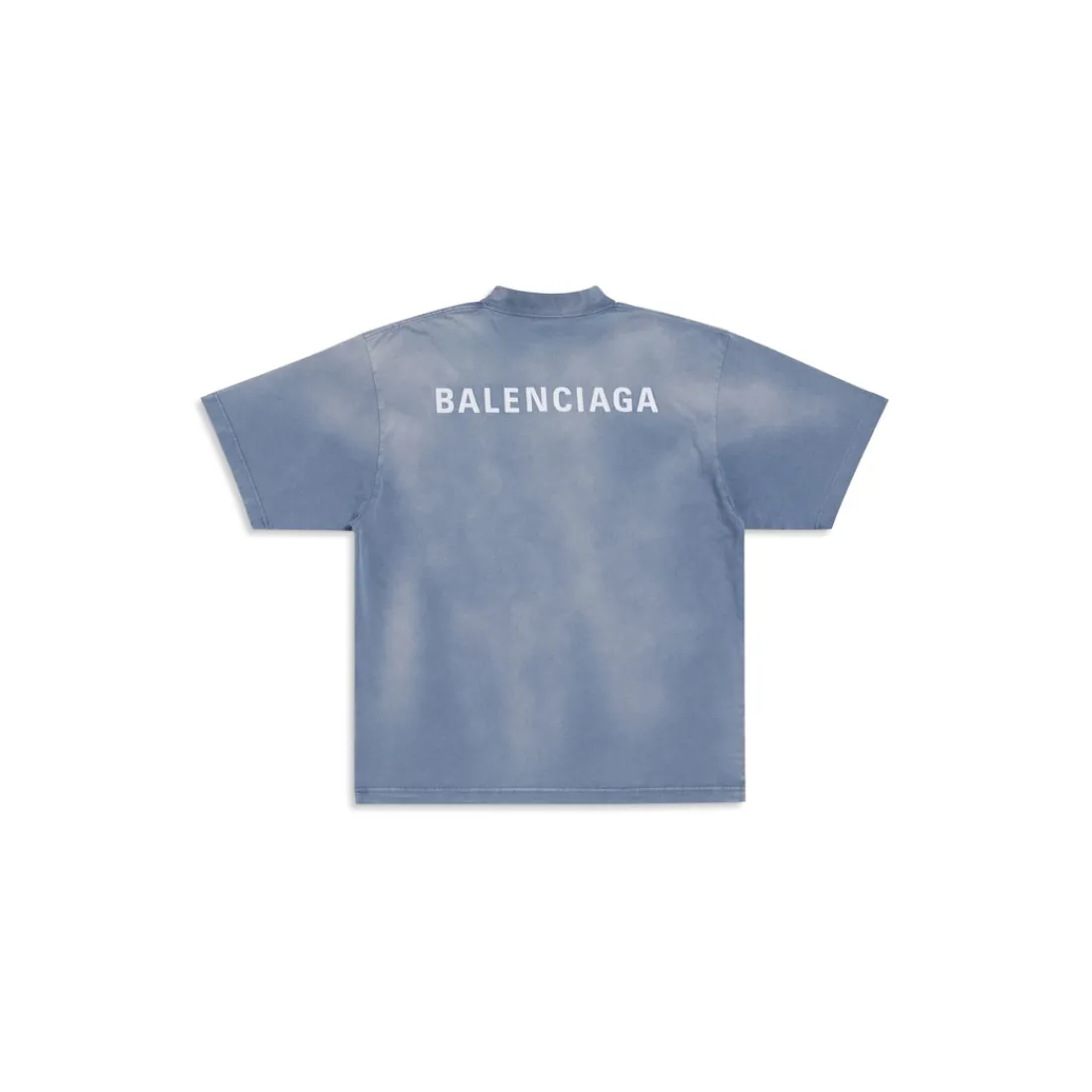 Balenciaga T-shirts | T-shirts-T-shirt Back Medium Fit in Blu/bianco