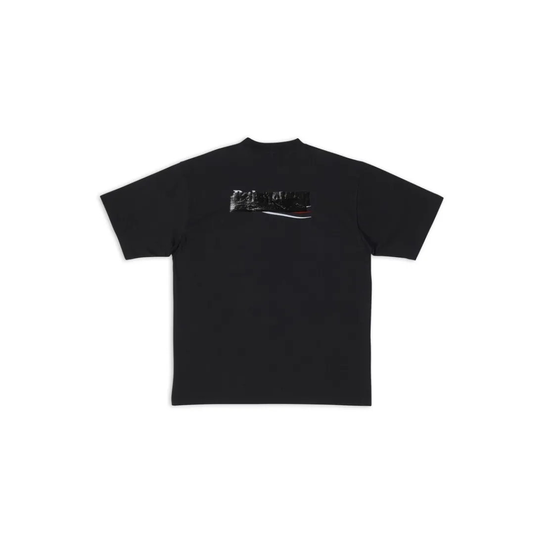 Balenciaga T-shirts-T-shirt Gaffer Large Fit da Uomo in Nero