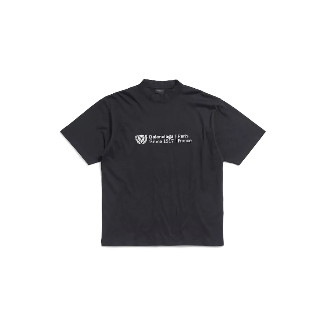 Balenciaga T-shirts | T-shirts-T-shirt Institutional Medium Fit in Nero