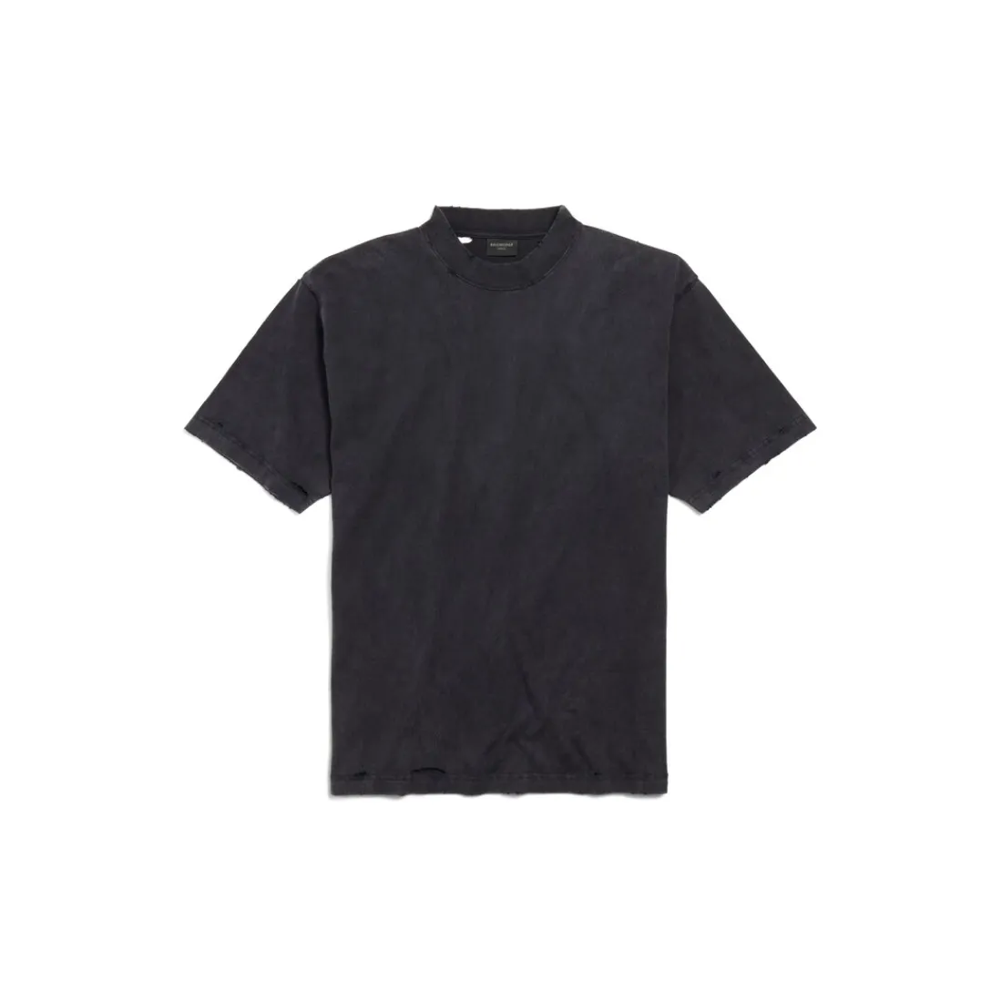 Balenciaga T-shirts-T-shirt Painted Medium Fit  da Donna in Nero Délavé Nerodélavé