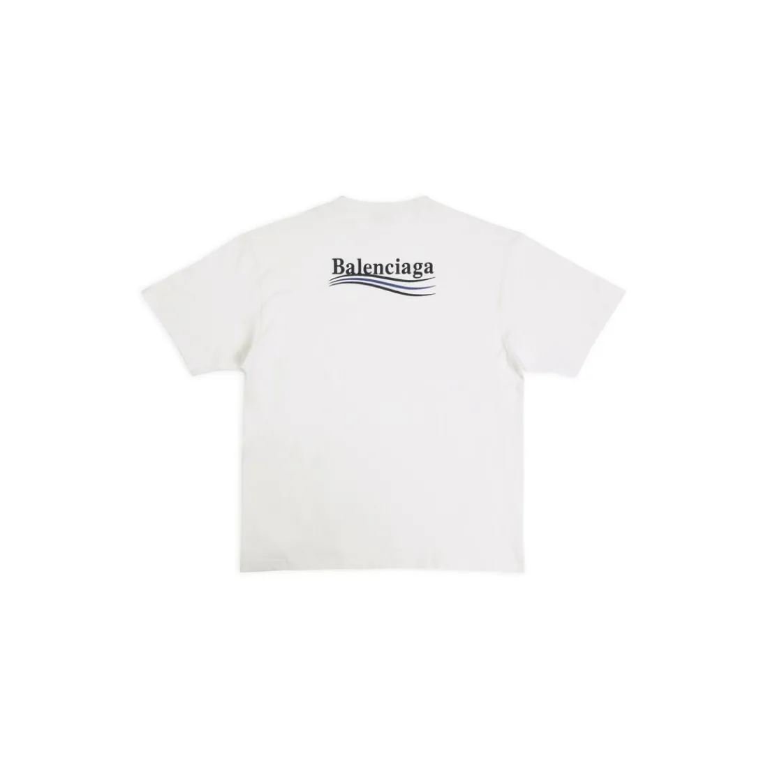 Balenciaga T-shirts-T-shirt Political Campaign Large Fit da Donna in Bianco