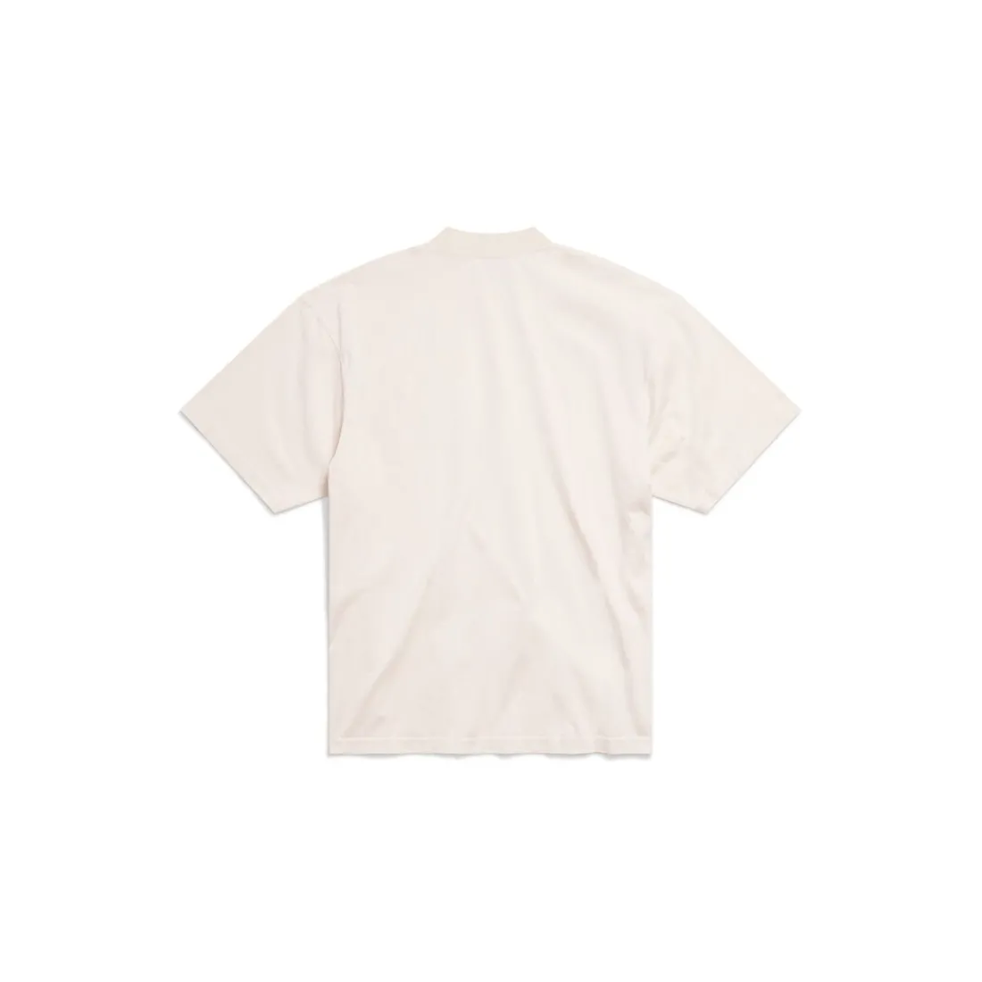 Balenciaga T-shirts | T-shirts-T-shirt Political Stencil Medium Fit in Bianco Sporco/nero Biancosporco/nero